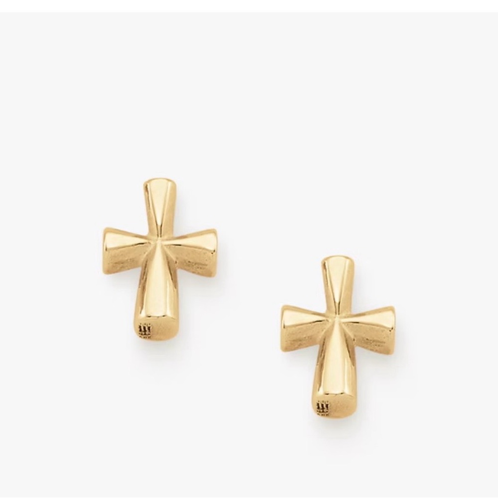 💥On Sale💥James Avery 14kGold St. Theresa Cross Stud Earrings